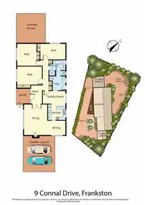 Floorplan of Homely house listing, 9 Connal Drive, Frankston VIC 3199