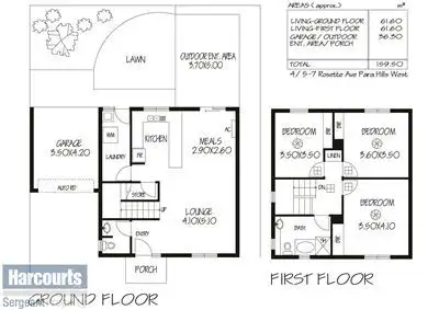 Floorplan of Homely townhouse listing, 4/5-7 Rosette Avenue, Para Hills SA 5096