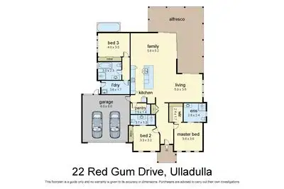 Floorplan of Homely house listing, 22 Red Gum Drive, Ulladulla NSW 2539