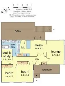 Floorplan of Homely house listing, 34 Patrick Avenue, Croydon North VIC 3136