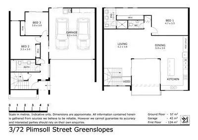 Floorplan of Homely townhouse listing, 3/72 Plimsoll Street, Greenslopes QLD 4120