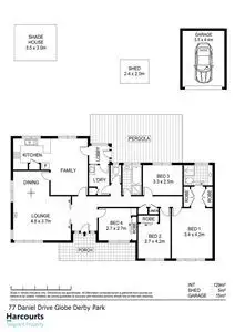 Floorplan of Homely house listing, 77 Daniel Avenue, Globe Derby Park SA 5110