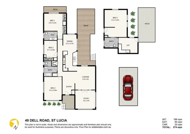 Floorplan of Homely house listing, 49 Dell Road, St Lucia QLD 4067