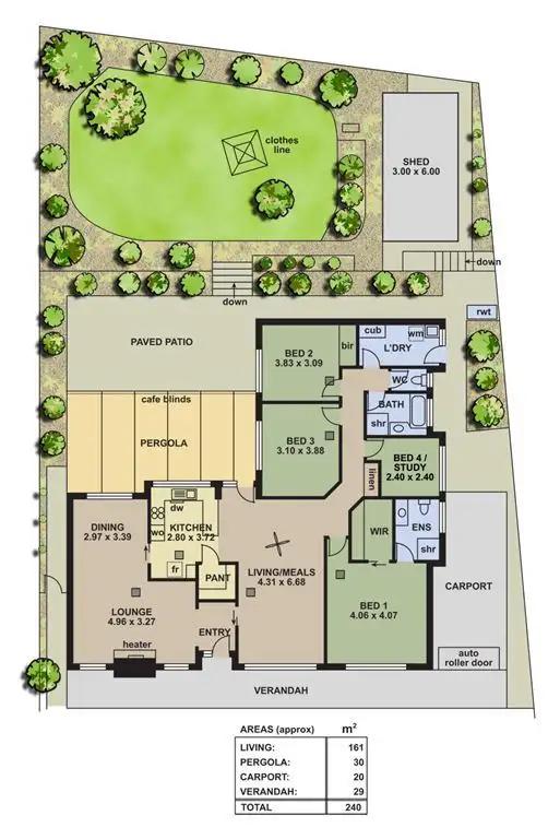 Floorplan of Homely house listing, 29 Panorama Drive, Aberfoyle Park SA 5159