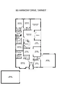 Floorplan of Homely house listing, 85 Harmony Drive, Tarneit VIC 3029