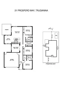 Floorplan of Homely house listing, 21 Prospero Way, Truganina VIC 3029