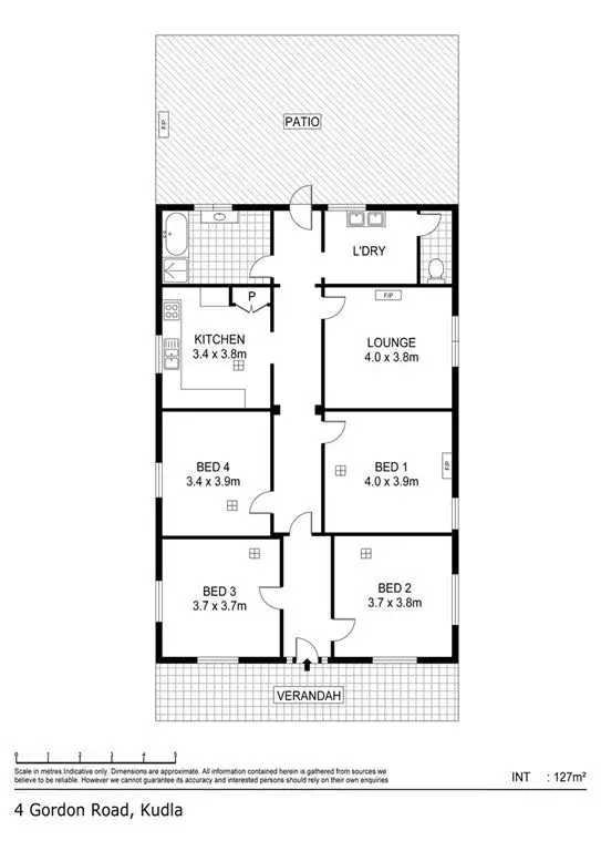 Floorplan of Homely rural property listing, 4 Gordon Road, Kudla SA 5115