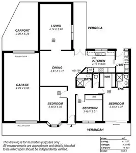 Floorplan of Homely house listing, 3 Colonial Court, Teringie SA 5072