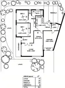 Floorplan of Homely semi-detached listing, 1 Gardiner Court, Magill SA 5072