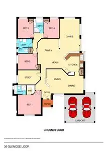 Floorplan of Homely house listing, 36 Glencoe Loop, Kinross WA 6028