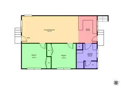 Floorplan of Homely unit listing, 1/609 Talbot Street, Ballarat VIC 3350