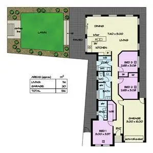 Floorplan of Homely house listing, 34 Felix Crescent, Morphett Vale SA 5162
