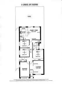 Floorplan of Homely house listing, 14 Spruce Avenue, Seaford SA 5169