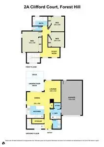 Floorplan of Homely townhouse listing, 2A Clifford Court, Forest Hill VIC 3131