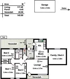 Floorplan of Homely house listing, 16 Willison Avenue, Evanston SA 5116