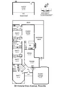 Floorplan of Homely house listing, 38 Victoria Knox Avenue, Rowville VIC 3178