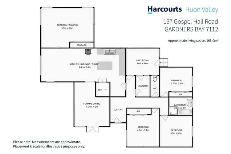 Floorplan of Homely house listing, 137 Gospel Hall Road, Gardners Bay TAS 7112