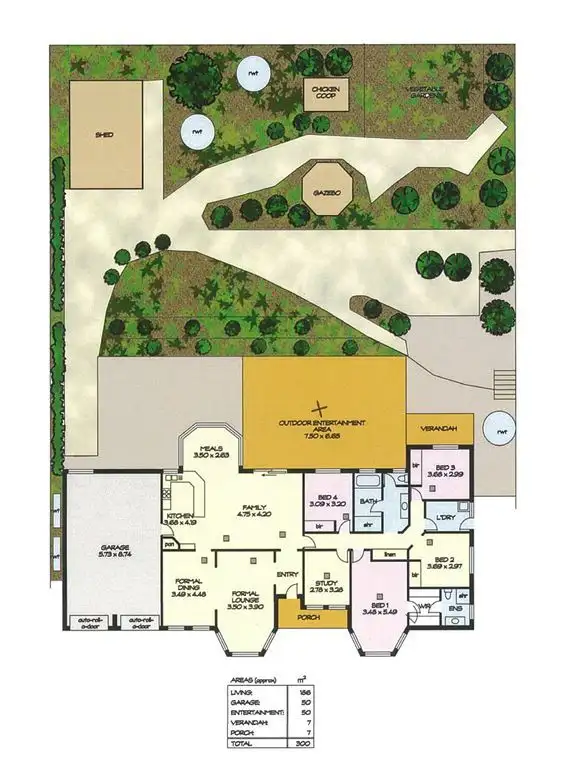 Floorplan of Homely house listing, 61 Thornton Drive, Greenwith SA 5125