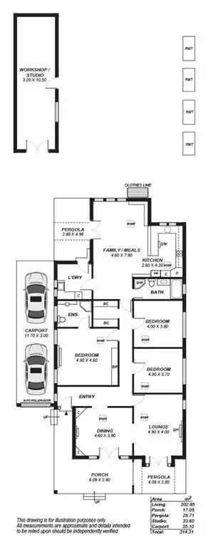 Floorplan of Homely house listing, 8 Weewanda Street, Glenelg South SA 5045