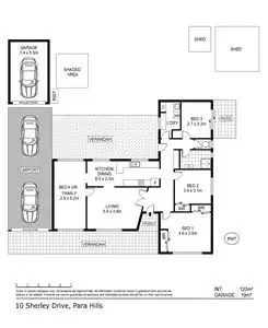 Floorplan of Homely house listing, 10 Sherley Drive, Para Hills SA 5096