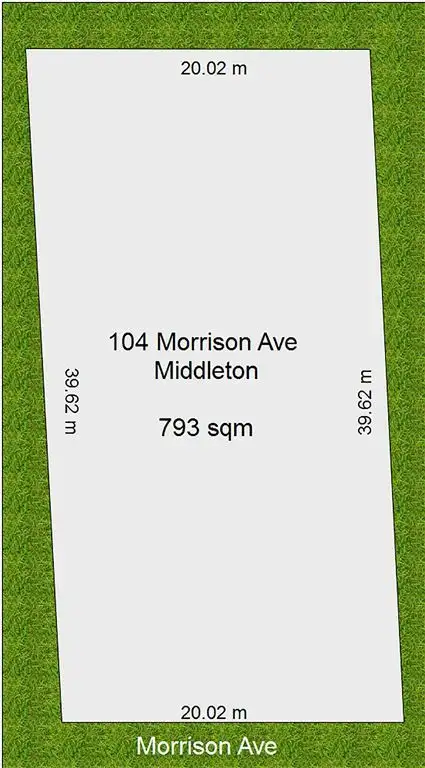 Floorplan of Homely land listing, 106 Morrison Avenue, Middleton SA 5213