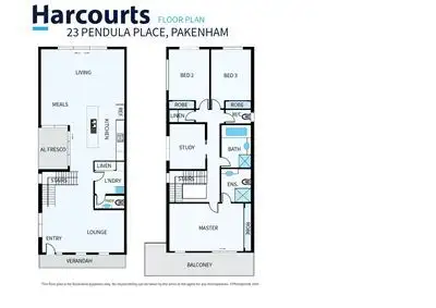 Floorplan of Homely house listing, 23 Pendula Place, Pakenham VIC 3810