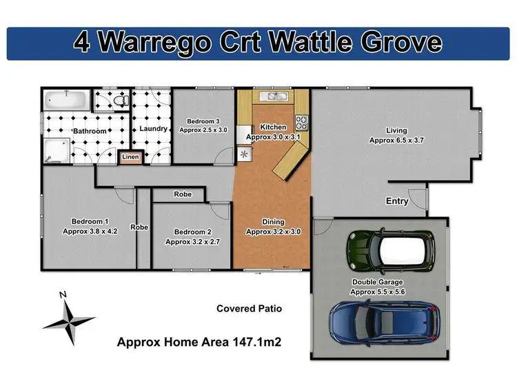 Floorplan of Homely house listing, 4 Warrego Court, Wattle Grove NSW 2173