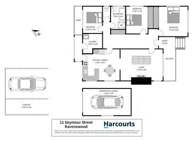 Floorplan of Homely house listing, 11 Seymour Street, Ravenswood TAS 7250