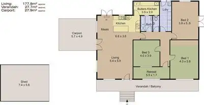 Floorplan of Homely house listing, 3 Castle Close, Crafers West SA 5152