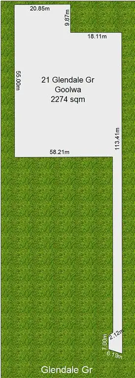 Floorplan of Homely land listing, 21 Glendale Grove, Goolwa SA 5214