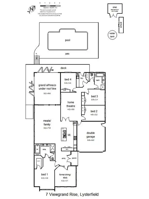 Floorplan of Homely house listing, 7 Viewgrand Rise, Lysterfield VIC 3156