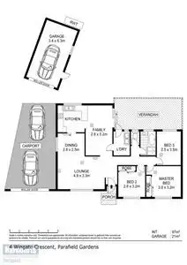 Floorplan of Homely house listing, 4 Wingate Crescent, Parafield Gardens SA 5107