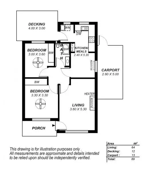 Floorplan of Homely unit listing, 11/88 Tusmore Avenue, Tusmore SA 5065