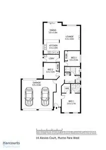 Floorplan of Homely house listing, 14 Alexios Court, Munno Para West SA 5115