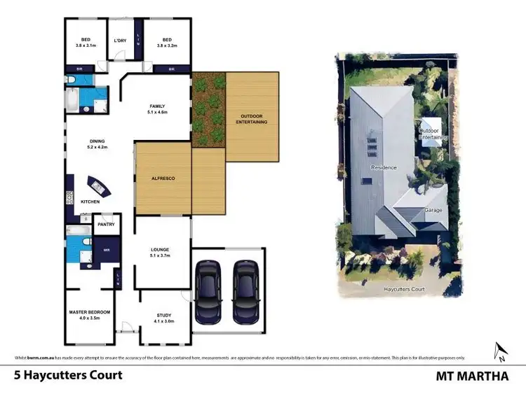 Floorplan of Homely house listing, 5 Haycutters Court, Mount Martha VIC 3934
