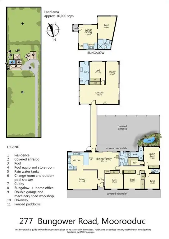 Floorplan of Homely house listing, 277 Bungower Road, Moorooduc VIC 3933