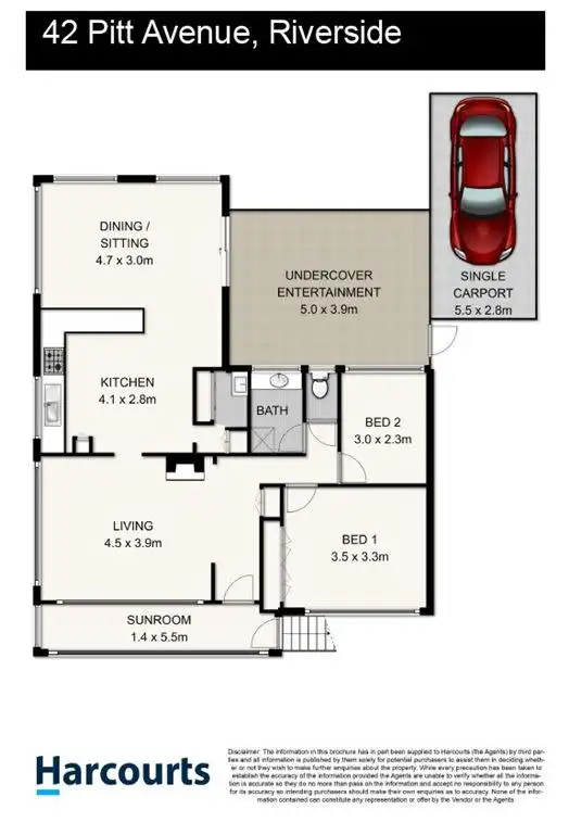 Floorplan of Homely house listing, 42 Pitt Avenue, Riverside TAS 7250