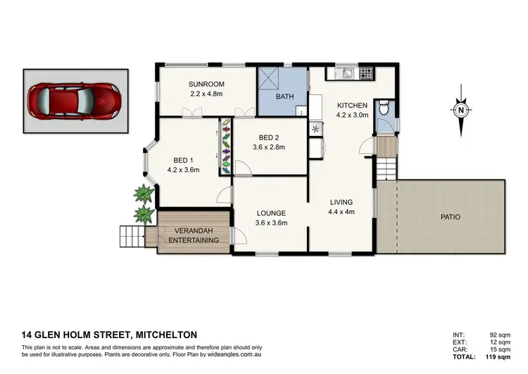 Floorplan of Homely house listing, 14 Glen Holm Street, Mitchelton QLD 4053