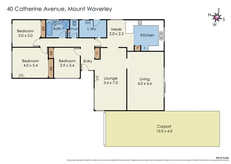 Floorplan of Homely house listing, 40 Catherine Avenue, Mount Waverley VIC 3149