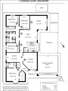 Floorplan of Homely house listing, 4 Jenkins Court, Craigmore SA 5114