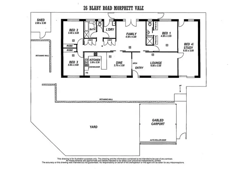 Floorplan of Homely house listing, 26 Blaby Road, Morphett Vale SA 5162
