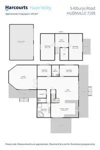 Floorplan of Homely house listing, 5 Alburys Road, Huonville TAS 7109