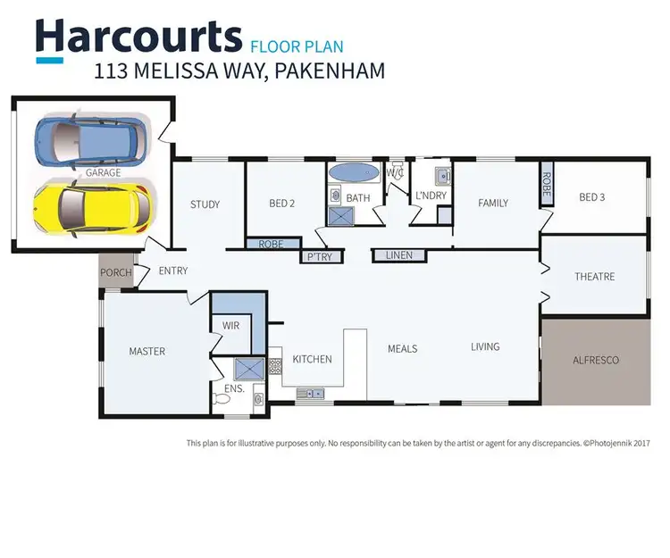 Floorplan of Homely house listing, 113 Melissa Way, Pakenham VIC 3810