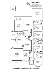 Floorplan of Homely house listing, 30 Allamanda Boulevard, Lysterfield VIC 3156