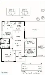 Floorplan of Homely house listing, 12 Promotion Drive, Hillbank SA 5112