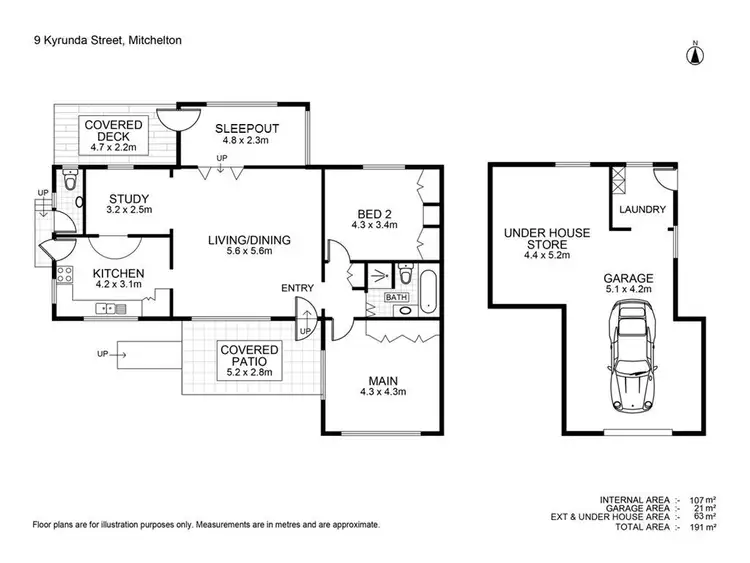 Floorplan of Homely house listing, 9 Kyrunda Street, Mitchelton QLD 4053