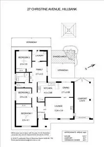 Floorplan of Homely house listing, 27 Christine Avenue, Hillbank SA 5112