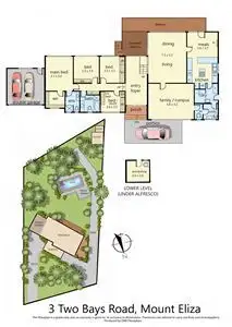 Floorplan of Homely house listing, 3 Two Bays Road, Mount Eliza VIC 3930