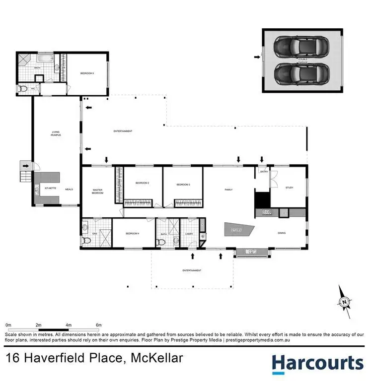 Floorplan of Homely house listing, 16 Haverfield Place, Mckellar ACT 2617