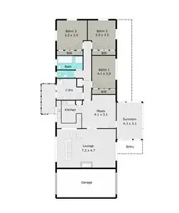 Floorplan of Homely rural property listing, 65 Crown and Sceptre Road, Cardigan VIC